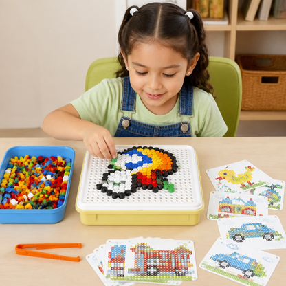 Juego Educativo Montessori Con Mosaico De Piezas Para Insertar