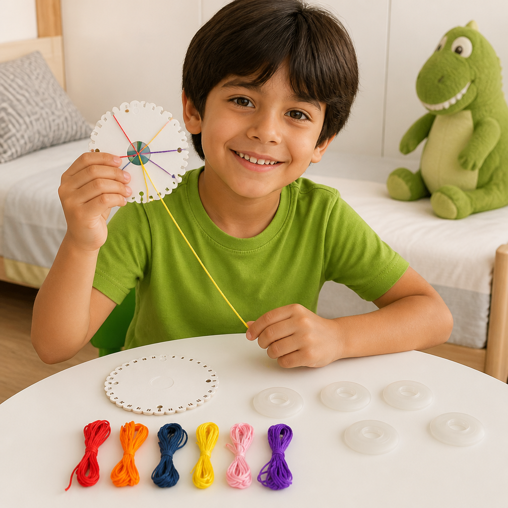 Set De Manualidades DIY De Pulseras Kumihimo Para Niños