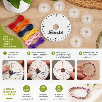 Set De Manualidades DIY De Pulseras Kumihimo Para Niños