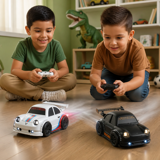 Auto De Carreras RC Con Función De Derrape Para Niños – Control Remoto Con Luces De Sensor Y Sonido