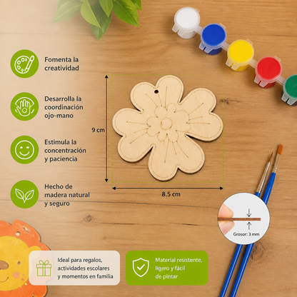 Set De Manualidades DIY De Madera Para Pintar Y Jugar Para Niños