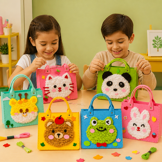 Set De Manualidades DIY De Bolsos De Peluche Para Niños