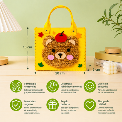 Set De Manualidades DIY De Bolsos De Peluche Para Niños