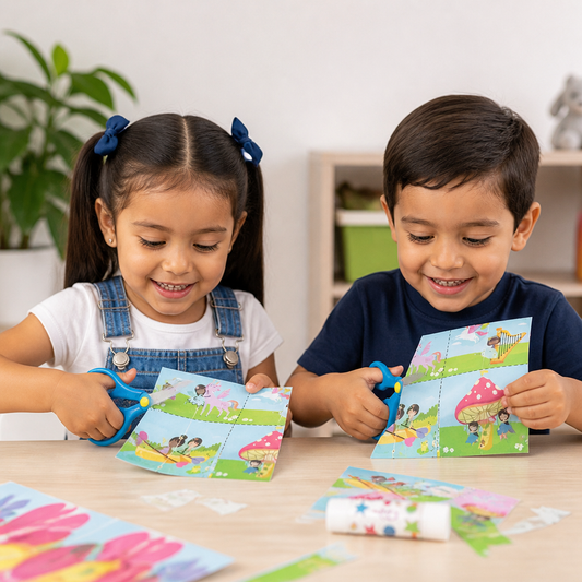 Libro De Práctica Con Tijeras Para Niños – Entrenamiento Seguro De Corte Con Tijeras Infantiles