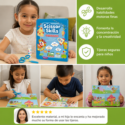 Libro De Práctica Con Tijeras Para Niños – Entrenamiento Seguro De Corte Con Tijeras Infantiles