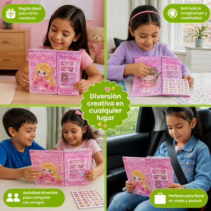 Libro De Pegatinas De Vestir Princesas – Diversión Creativa Con Stickers Para Niños