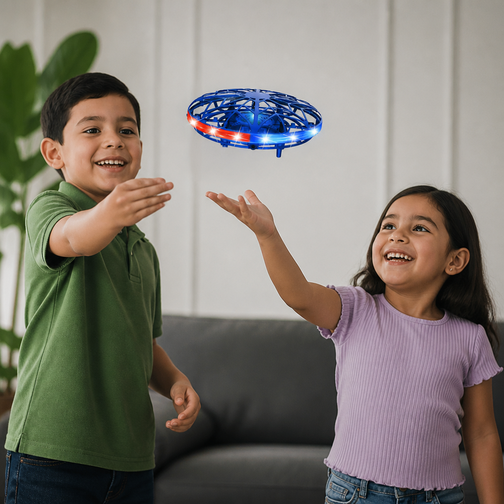 Dron OVNI Volador LED Controlado Por Movimiento