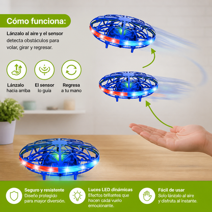 Dron OVNI Volador LED Controlado Por Movimiento