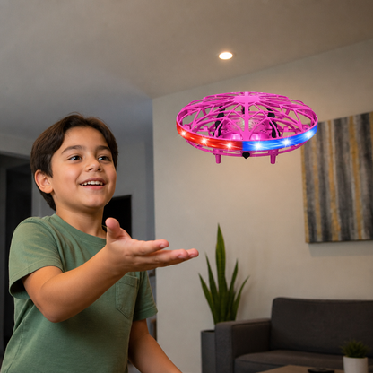 Dron OVNI Volador LED Controlado Por Movimiento