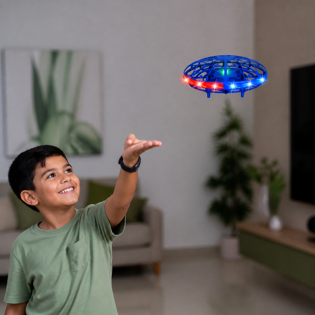 Dron OVNI Volador LED Controlado Por Movimiento