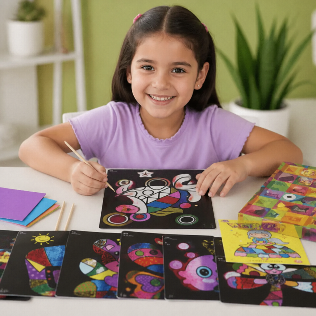 Set De Manualidades DIY De Arte Con Láminas Para Niños