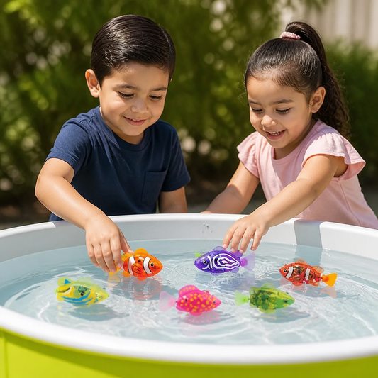 Set de Peces LED para Alberca – Peces con Luces Automáticas Activadas por el Agua