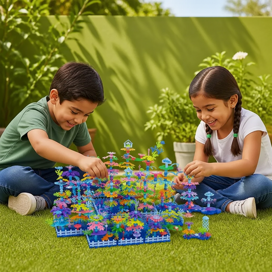 Set de Flores para Construir un Jardín para Niños – Set Creativo de Construcción