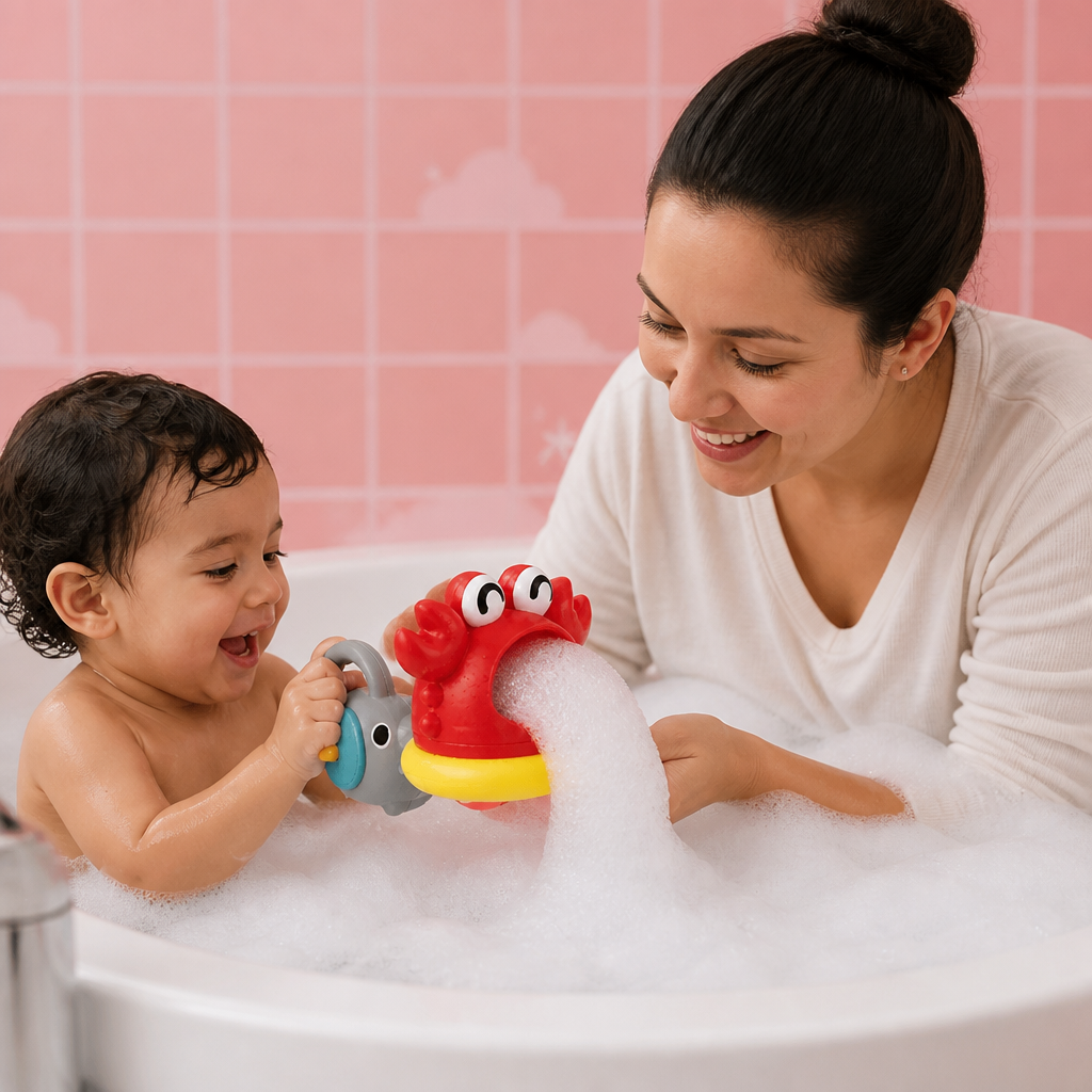 Juguete de Baño de Burbujas para Niños – Máquina Automática de Espuma para Diversión en el Agua y la Hora del Baño
