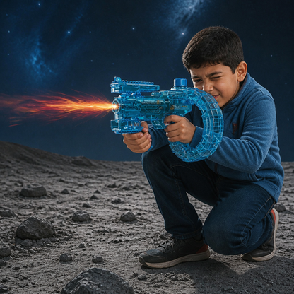 Pistola de Agua Eléctrica Espacial con Depósito Circular