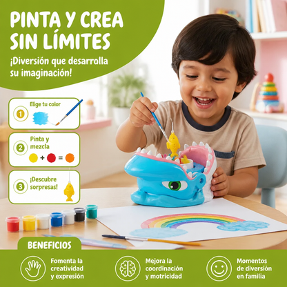 Set De Pintura Creativa De Colores Del Arcoíris Con Efecto De Difuminado
