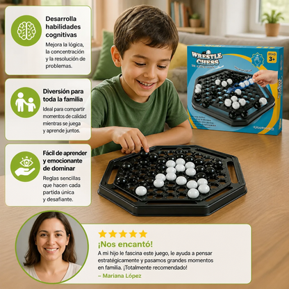Push-Chess Juego De Estrategia Familiar – Juego Interactivo De Lógica Y Pensamiento Para Niños