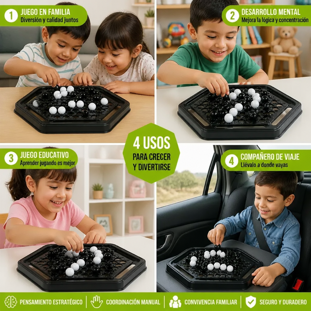 Push-Chess Juego De Estrategia Familiar – Juego Interactivo De Lógica Y Pensamiento Para Niños