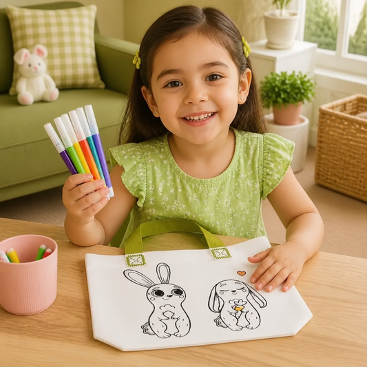 Set De Bolsas Creativas De Manualidades Y Pintura Para Niños Con Plumones