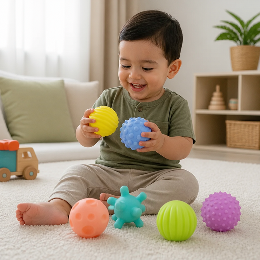 Set De 6 Pelotas Sensoriales – Pelotas Suaves De Tacto Y Masaje Para Bebés Y Niños