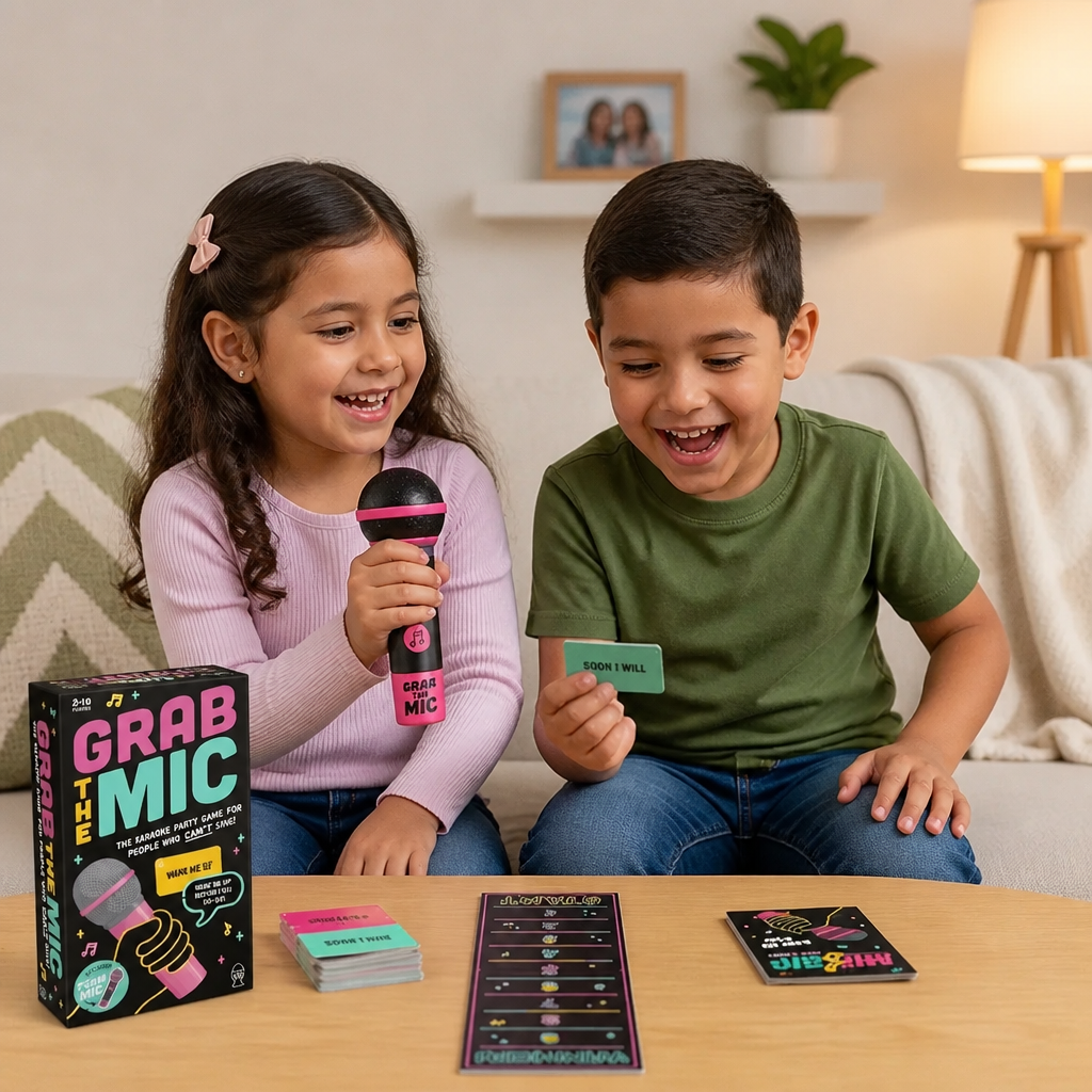 Juego de Karaoke con Micrófono – Divertido Juego Familiar para Amigos y Familia