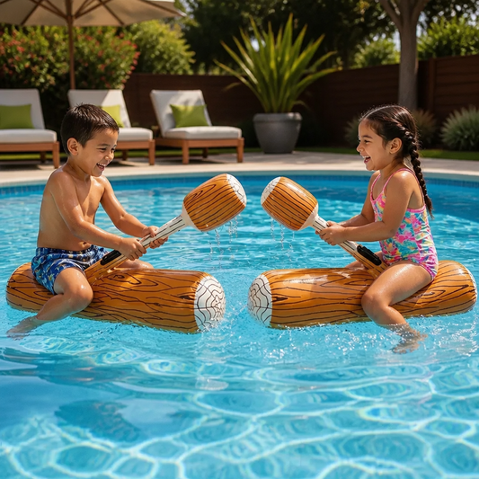 Juego De Batalla Inflable Para Alberca Para Niños – Juego De Equilibrio Y Salpicaduras De Agua
