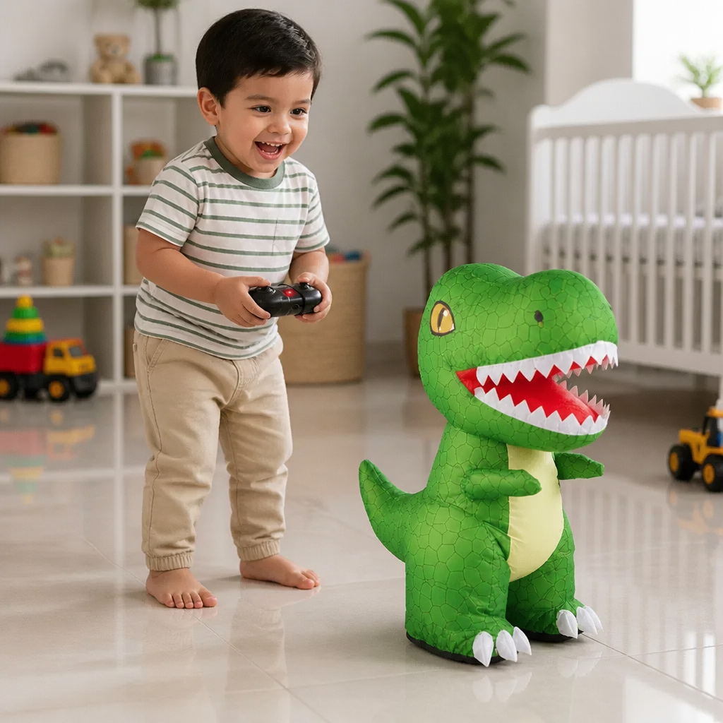 Juguete Inflable de Dinosaurio T-Rex a Control Remoto