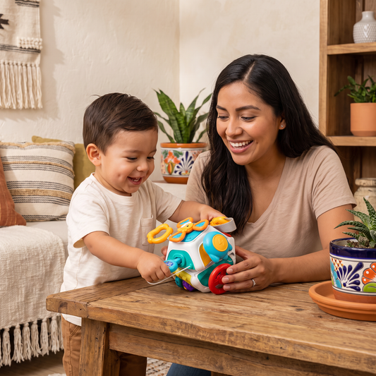 Cubo de actividades para bebés con 10 actividades Montessori y juguete sensorial educativo