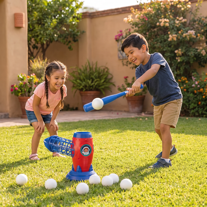 Máquina electrónica de lanzamiento de béisbol para niños
