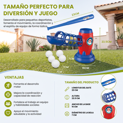 Máquina electrónica de lanzamiento de béisbol para niños