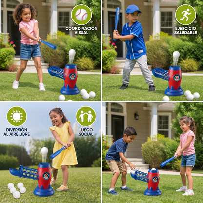 Máquina electrónica de lanzamiento de béisbol para niños
