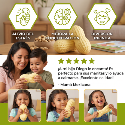 Squishy Jumbo de Cacahuate como Juguete Antiestrés