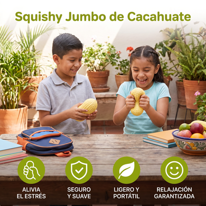 Squishy Jumbo de Cacahuate como Juguete Antiestrés