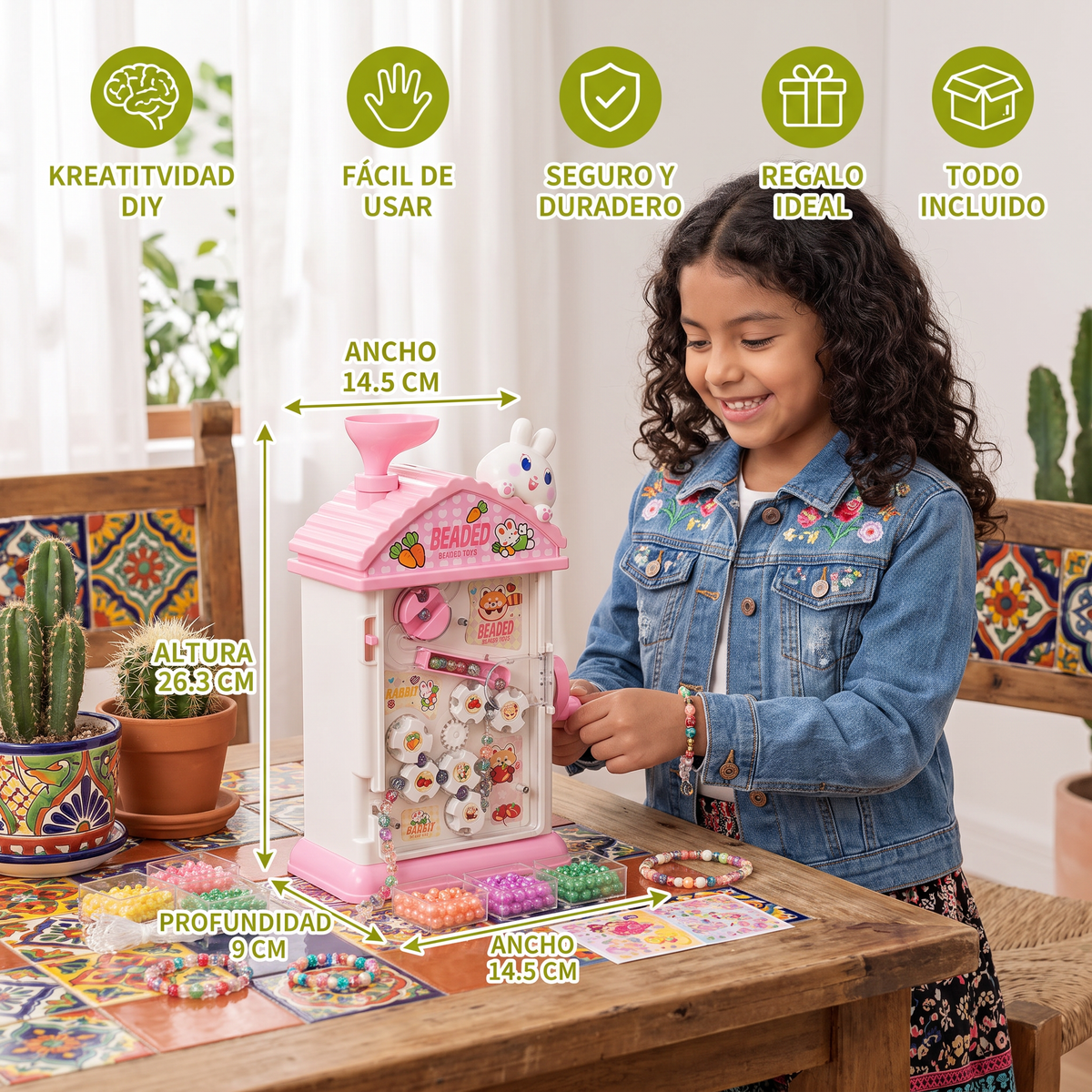 Estudio DIY de cuentas para crear joyería artesanal