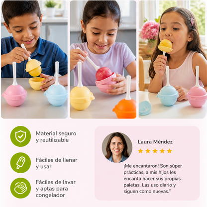 Moldes para paletas heladas – paquete de cuatro piezas