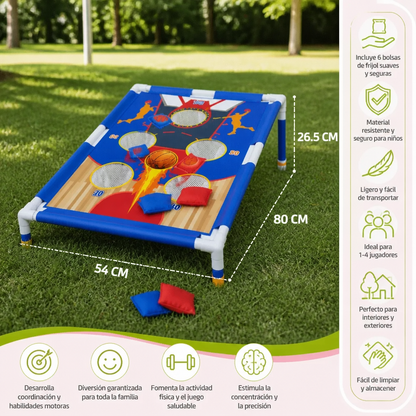 Set de juego de lanzamiento de saquitos – Divertido juego familiar para interiores y exteriores