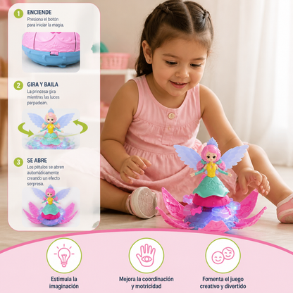 Juguete luminoso de princesa hada bailarina