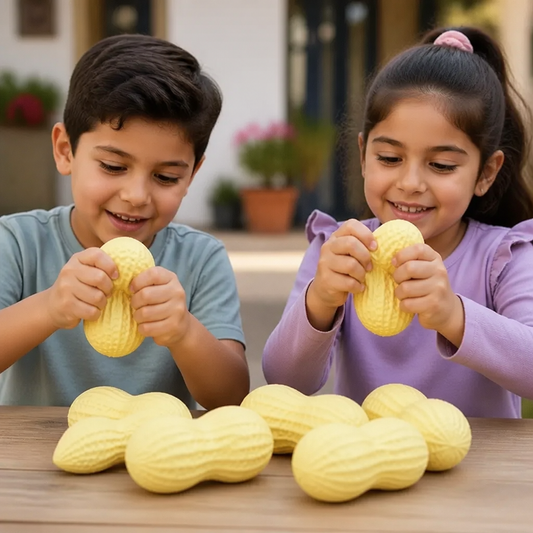 Squishy gigante de cacahuate como juguete antiestrés