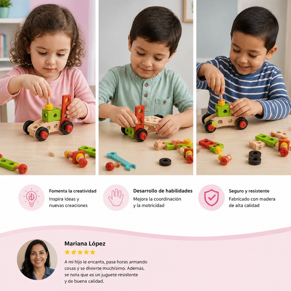 Diversión para Armar – Set de Juego con Caja de Herramientas