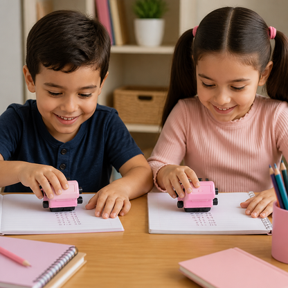 Sello Rodillo de Matemáticas 4 en 1 – Práctica de Suma, Resta, Multiplicación y División