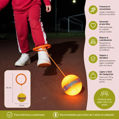 Juguete interactivo de pelota giratoria para el tobillo para niños
