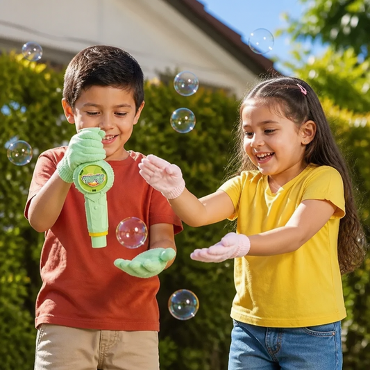 Juguete interactivo de paletas con pelota burbuja para niños