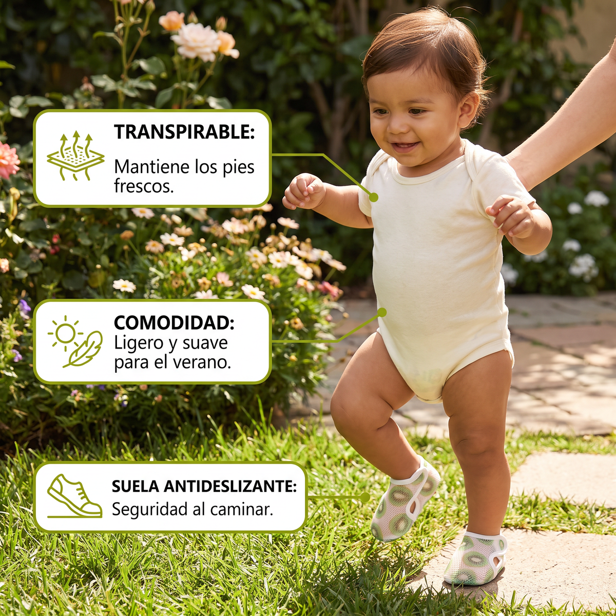 Zapatos De Verano Para Bebé De Material Transpirable Con Diseño De Frutas