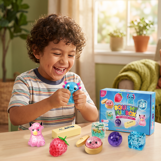 Set premium de juguetes fidget suaves – 8 juguetes sensoriales