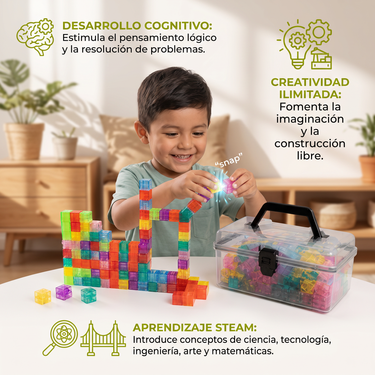 Kit de Cubos Montessori para Niños