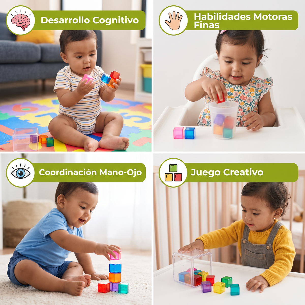 Kit de Cubos Montessori para Niños
