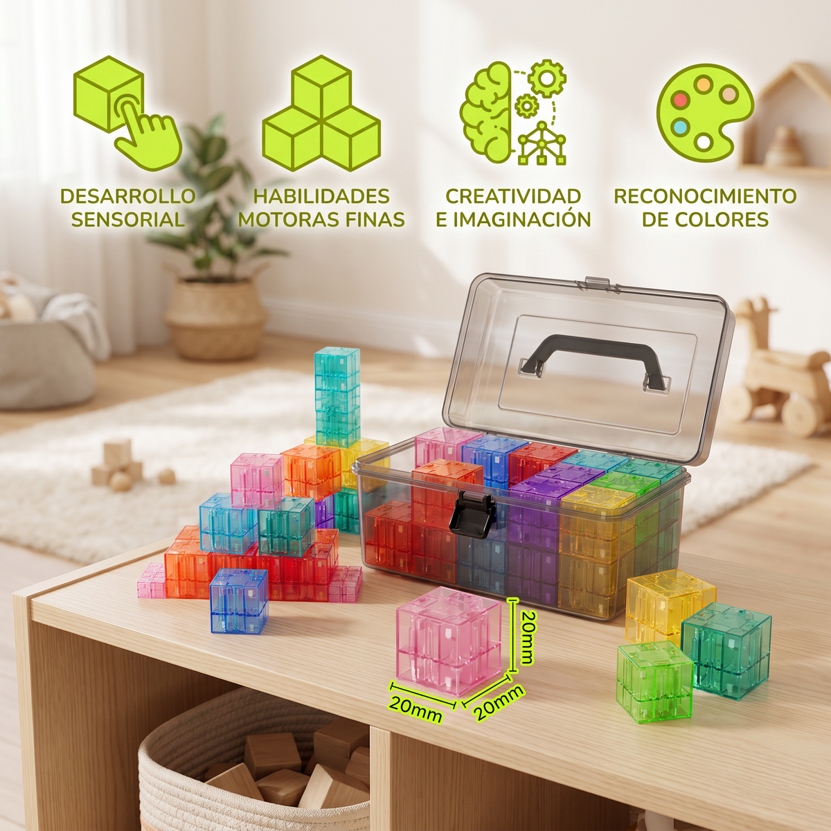 Kit de Cubos Montessori para Niños