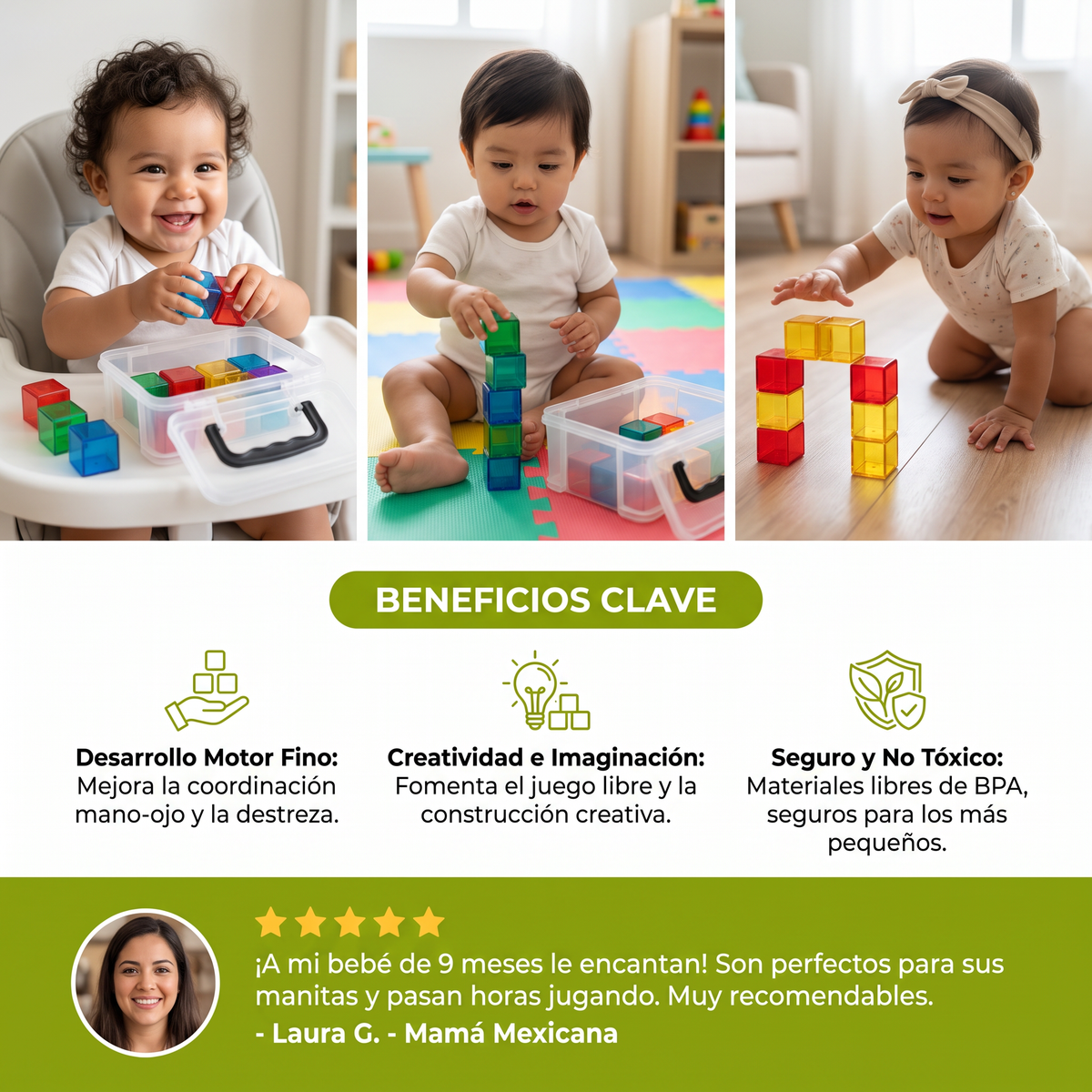 Kit de Cubos Montessori para Niños