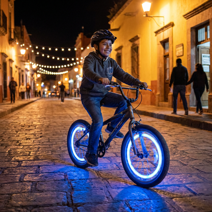 Luces LED de Colores para los Rayos de las Ruedas de Bicicleta