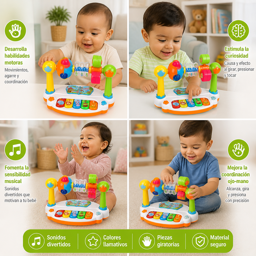 Juguete Musical Educativo 5 en 1 para Bebés
